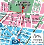 Location of Barcelona FC Museum to the nearest metro stop. Click for a magnified view of this map