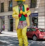 Street performer on La Rambla