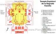 Temple Expiatori de la Sagrada Família - Floor plan map