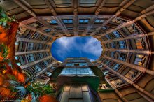 The La Pedrera of Gaudi in Barcelona, Spain