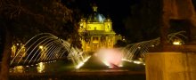 Water and light show in Pamplona